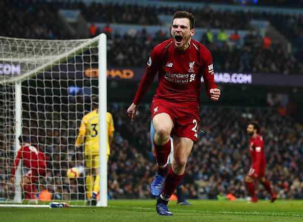 Robertson set up Firmino's equalizer at the 64th minute in a brilliant move